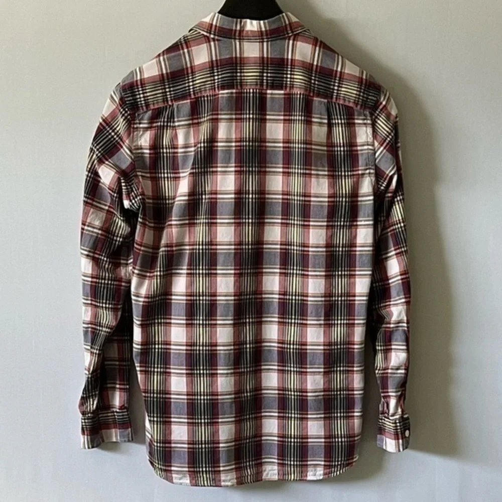 J.Crew, J.Crew, mens long sleeved cotton shirt, S, tailored fit, plaid pattern